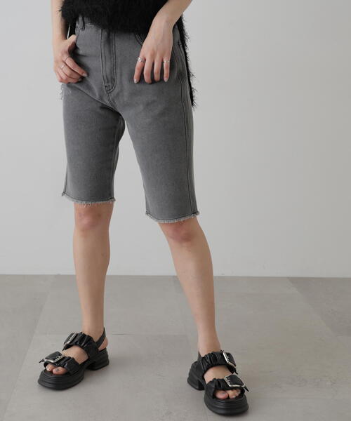 FREE'S MART（フリーズマート）の「バイカーデニムパンツ（デニムパンツ・レディース・グレー/ブラック・SMALL/MEDIUM）」の2枚目の写真