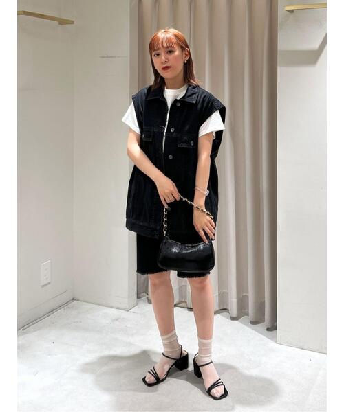 FREE'S MART（フリーズマート）の「バイカーデニムパンツ（デニムパンツ・レディース・グレー/ブラック・SMALL/MEDIUM）」の7枚目の写真