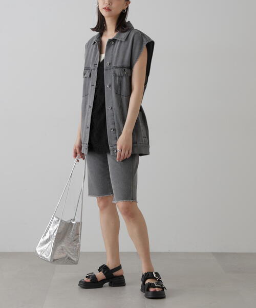 FREE'S MART（フリーズマート）の「バイカーデニムパンツ（デニムパンツ・レディース・グレー/ブラック・SMALL/MEDIUM）」の14枚目の写真