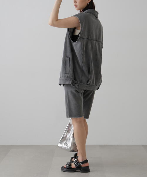 FREE'S MART（フリーズマート）の「バイカーデニムパンツ（デニムパンツ・レディース・グレー/ブラック・SMALL/MEDIUM）」の16枚目の写真