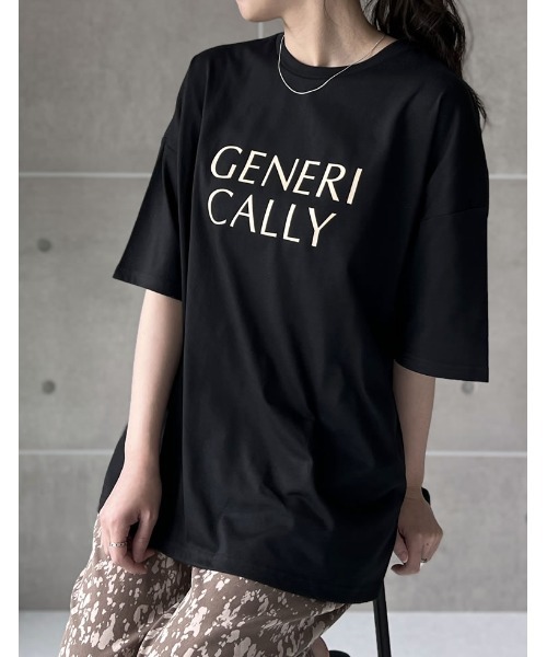 Re:EDIT(リエディ)の「オーバーサイズロゴTシャツ(Tシャツ/カットソー・レディース・ベージュ/レッド/ホワイト/ブラック・MEDIUM/LARGE)」の6枚目の写真
