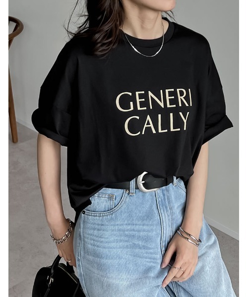Re:EDIT(リエディ)の「オーバーサイズロゴTシャツ(Tシャツ/カットソー・レディース・ベージュ/レッド/ホワイト/ブラック・MEDIUM/LARGE)」の21枚目の写真