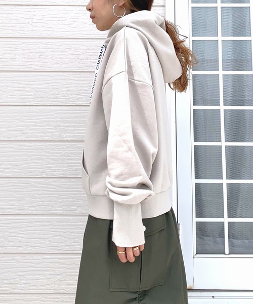 【セール】ロゴテープパーカー（パーカー）｜Q（キュー）