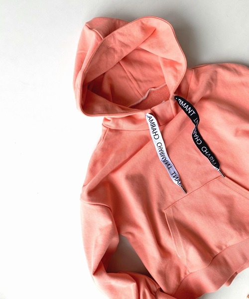 【セール】ロゴテープパーカー（パーカー）｜Q（キュー）