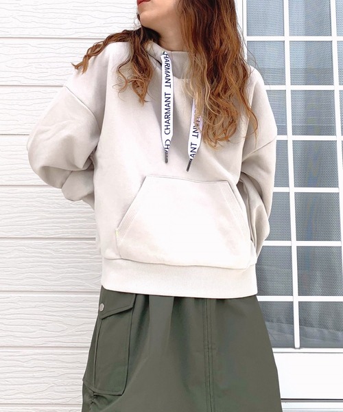 【セール】ロゴテープパーカー（パーカー）｜Q（キュー）