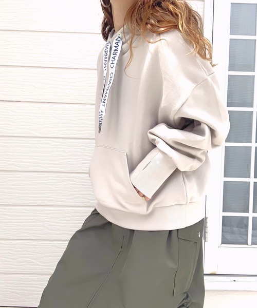 【セール】ロゴテープパーカー（パーカー）｜Q（キュー）