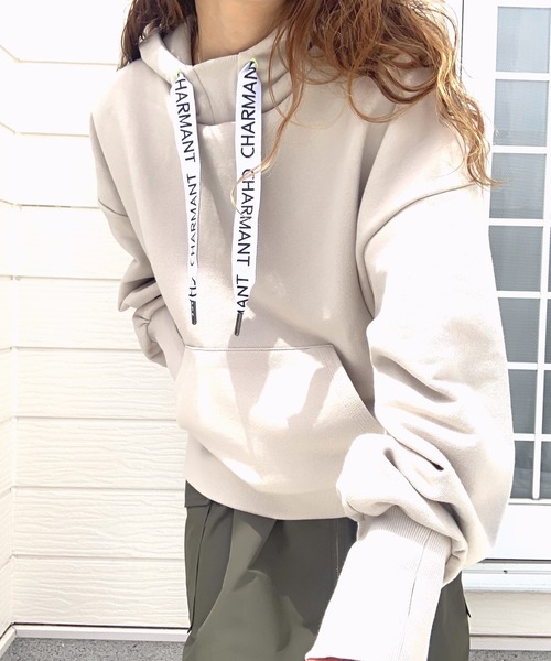 【セール】ロゴテープパーカー（パーカー）｜Q（キュー）