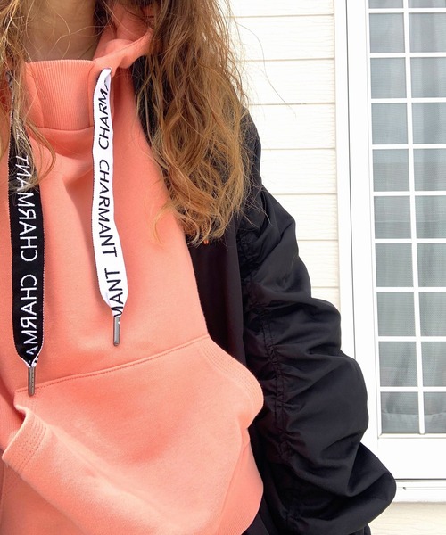 【セール】ロゴテープパーカー（パーカー）｜Q（キュー）