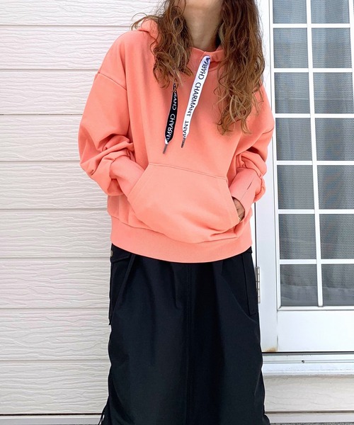 【セール】ロゴテープパーカー（パーカー）｜Q（キュー）