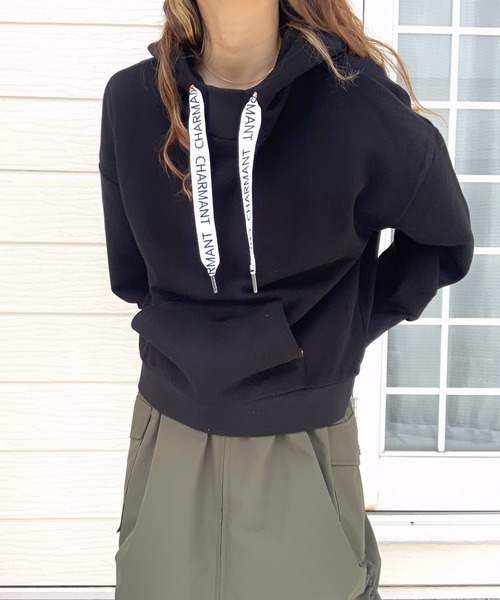 【セール】ロゴテープパーカー（パーカー）｜Q（キュー）