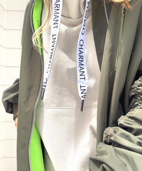 【セール】ロゴテープパーカー（パーカー）｜Q（キュー）