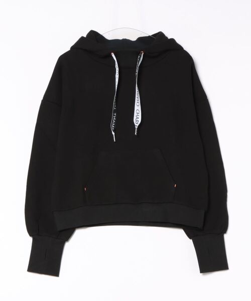 【セール】ロゴテープパーカー（パーカー）｜Q（キュー）