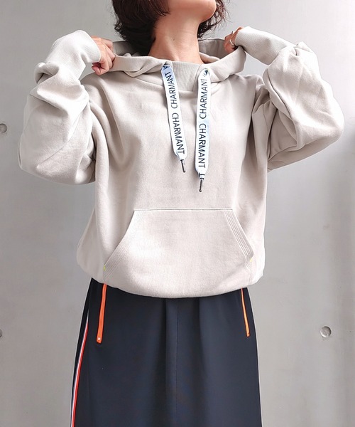 【セール】ロゴテープパーカー（パーカー）｜Q（キュー）