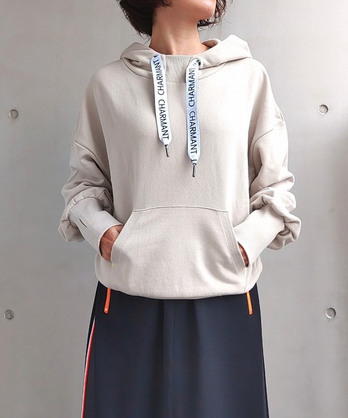 【セール】ロゴテープパーカー（パーカー）｜Q（キュー）