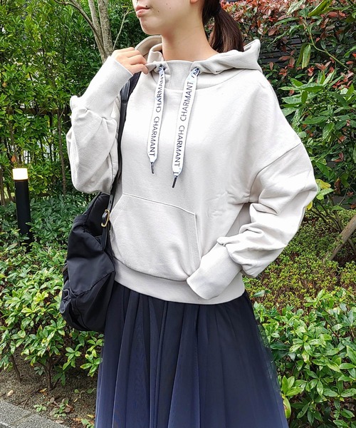 【セール】ロゴテープパーカー（パーカー）｜Q（キュー）