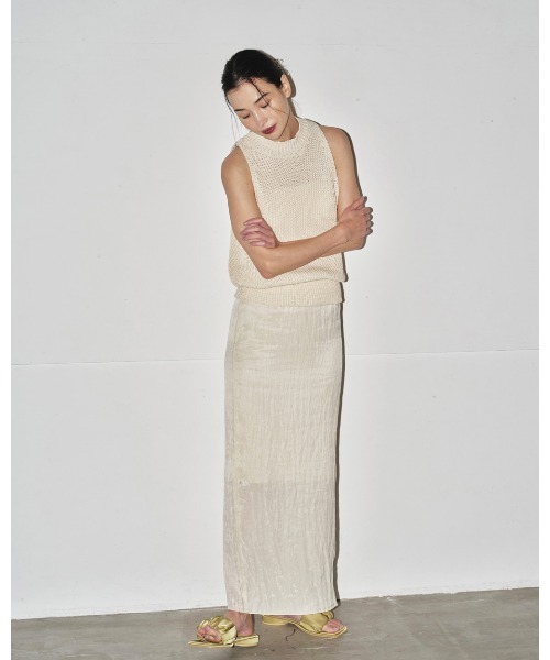 TODAYFUL（トゥデイフル）の「Silky Pencil Skirt（スカート・レディース・キナリ/チャコールグレー・36inch/38inch）」の14枚目の写真