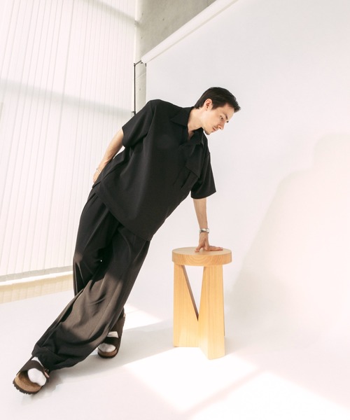 PIQUE WIDE TUCK CARGO PANTS / ピケワイドタックカーゴパンツ