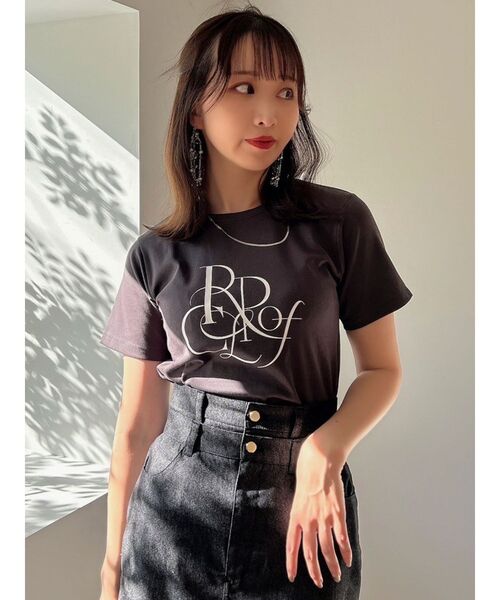 dazzlin(ダズリン)の「RIPPLE OF COLORロゴT(Tシャツ/カットソー・レディース・パープル/グリーン/オフホワイト/ブルー/ブラック・FREE)」の14枚目の写真