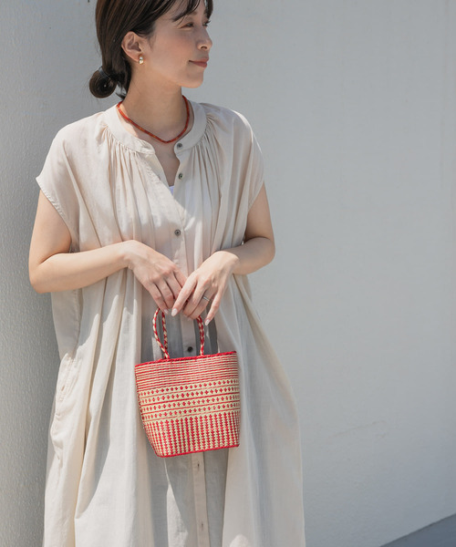 【新品】URBAN RESEARCH DOORSコットンボイルフレンチワンピース URBAN RESEARCH DOORS ワンピース コットンボイルギャザー