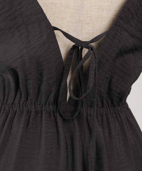 1chaku.（イッチャク）の「ティアードフレアキャミワンピース（ワンピース・レディース・ブラック/ブラウン/アイボリー/オレンジ・マルチサイズ）」の9枚目の写真