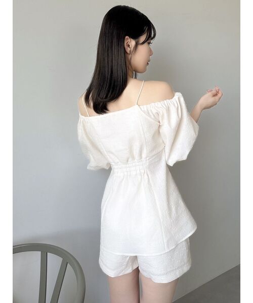 dazzlin（ダズリン）の「コンパクトジャカードショートパンツ（その他パンツ・レディース・ブラック/アイボリー/グリーン・MEDIUM/SMALL）」の4枚目の写真