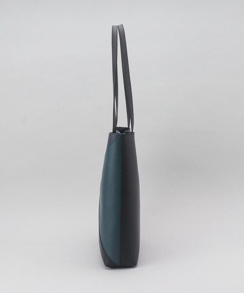 THE SHOP TK （ザ ショップ ティーケー ）の「パネルライントートバッグ（トートバッグ・メンズ・ブラック/ブラック系4/ブルーグリーン・00）」の6枚目の写真