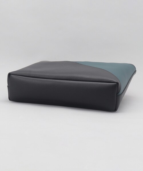 THE SHOP TK （ザ ショップ ティーケー ）の「パネルライントートバッグ（トートバッグ・メンズ・ブラック/ブラック系4/ブルーグリーン・00）」の8枚目の写真