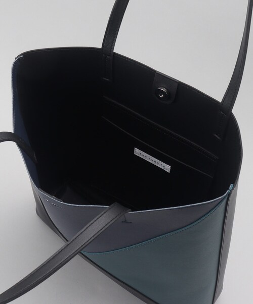 THE SHOP TK （ザ ショップ ティーケー ）の「パネルライントートバッグ（トートバッグ・メンズ・ブラック/ブラック系4/ブルーグリーン・00）」の11枚目の写真