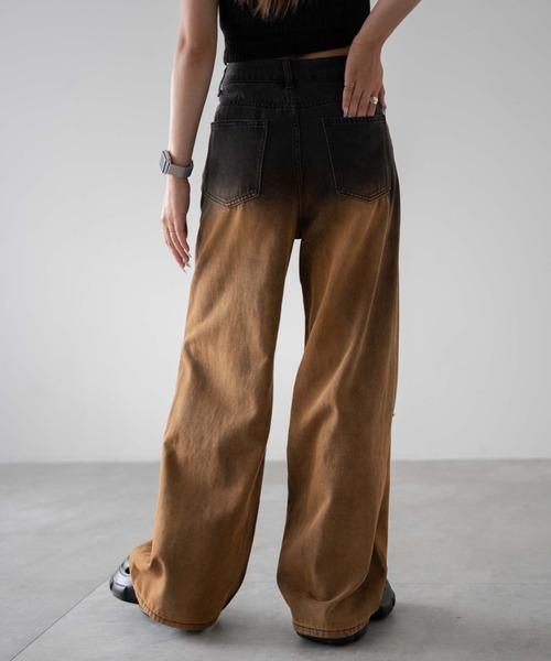 dispark（ディスパーク）の「DISPARK/ブラストダメージデニムパンツ（デニムパンツ・レディース・ブラック・MEDIUM/SMALL）」の4枚目の写真