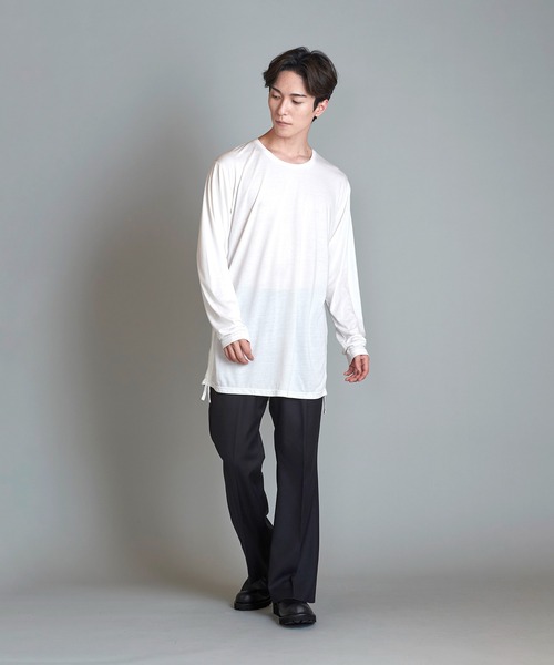 【セール】ドローストリングスBIG-PO(プルオーバー)（Tシャツ/カットソー）｜NO ID.（ノーアイディ）