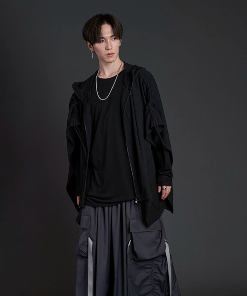 【セール】ドローストリングスBIG-PO(プルオーバー)（Tシャツ/カットソー）｜NO ID.（ノーアイディ）