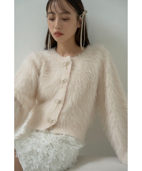 SNIDEL（スナイデル）の「ベロアリボンミニバンス（その他ヘアアクセサリー・レディース・ブラック/ライトベージュ/ホワイト・FREE）」の12枚目の写真