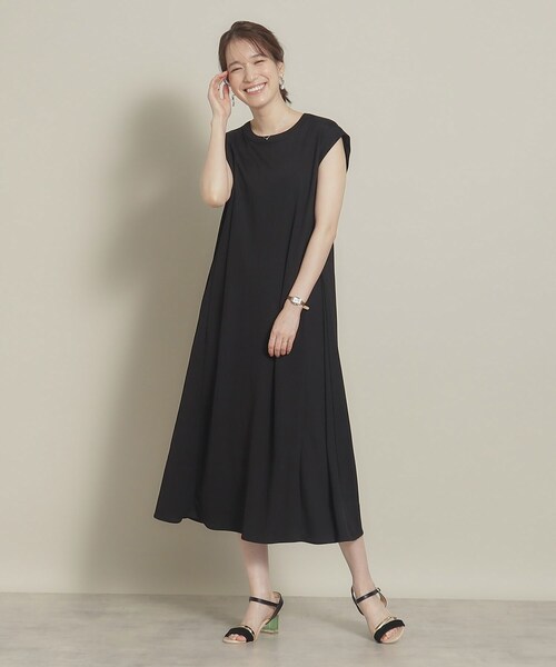 ITS'DEMO（イッツデモ）の「◆【冷感／通気性◎／レジャーにも】カノコ裾フレアワンピース（ワンピース・レディース・グリーン/ピンク系/ブラック/イエロー系その他/ブルー・00）」の12枚目の写真