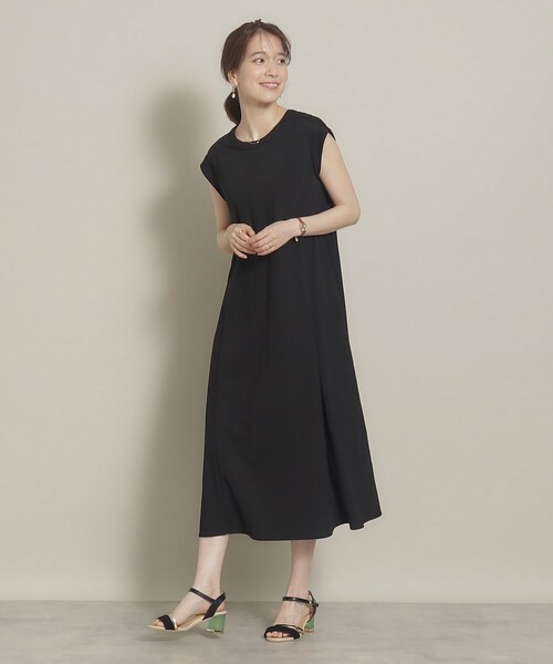 ITS'DEMO（イッツデモ）の「◆【冷感／通気性◎／レジャーにも】カノコ裾フレアワンピース（ワンピース・レディース・グリーン/ピンク系/ブラック/イエロー系その他/ブルー・00）」の11枚目の写真