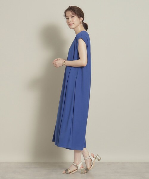 ITS'DEMO（イッツデモ）の「◆【冷感／通気性◎／レジャーにも】カノコ裾フレアワンピース（ワンピース・レディース・グリーン/ピンク系/ブラック/イエロー系その他/ブルー・00）」の21枚目の写真