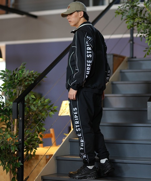 adidas(アディダス)の「adidas/アディダス M WORD ウーブンパンツ 裏起毛 ルーズシルエット ユーティリティ ストリート セットアップ対応 KWY00(その他パンツ・メンズ・ブラック/ネイビー・2XL/XL/L/M/S)」の9枚目の写真
