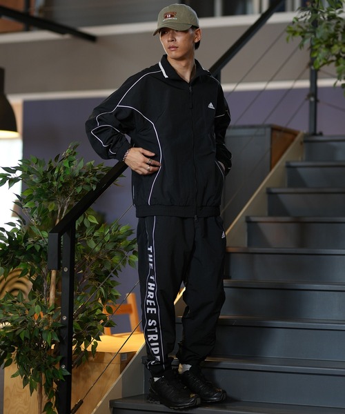 adidas(アディダス)の「adidas/アディダス M WORD ウーブンパンツ 裏起毛 ルーズシルエット ユーティリティ ストリート セットアップ対応 KWY00(その他パンツ・メンズ・ブラック/ネイビー・2XL/XL/L/M/S)」の11枚目の写真
