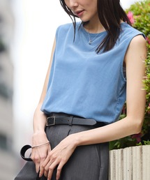 ROPE' PICNIC | ベロアノースリーブカットトップス(Tシャツ/カットソー)