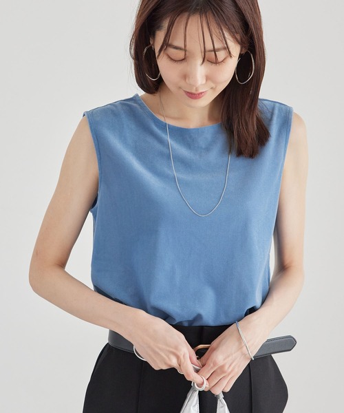 トップス ROPE セール】カットジョーゼットスキッパートップス（Tシャツ