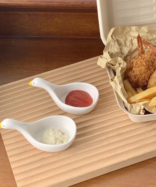 Made in I(メイドインアイ)の「Duckディップソースカップ(食器・レディース・ホワイト・FREE)」の7枚目の写真