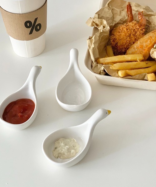 Made in I(メイドインアイ)の「Duckディップソースカップ(食器・レディース・ホワイト・FREE)」の8枚目の写真