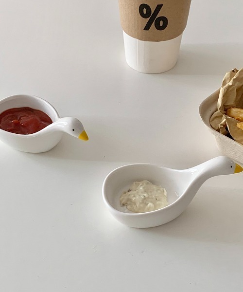 Made in I(メイドインアイ)の「Duckディップソースカップ(食器・レディース・ホワイト・FREE)」の14枚目の写真