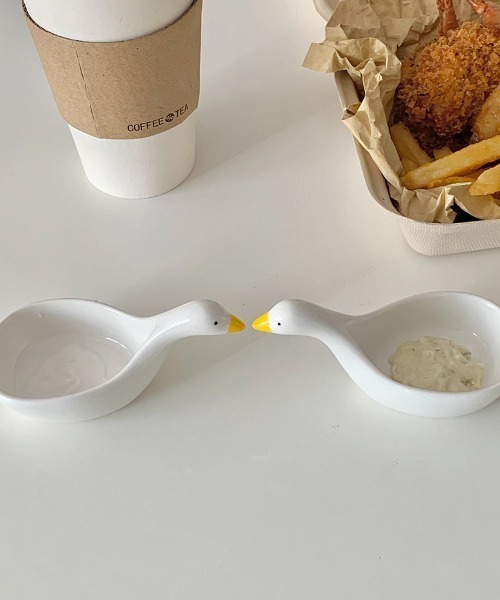 Made in I(メイドインアイ)の「Duckディップソースカップ(食器・レディース・ホワイト・FREE)」の5枚目の写真