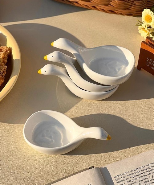 Made in I(メイドインアイ)の「Duckディップソースカップ(食器・レディース・ホワイト・FREE)」の2枚目の写真