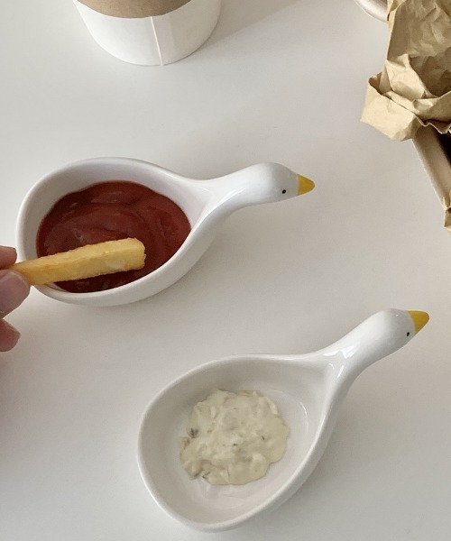 Made in I(メイドインアイ)の「Duckディップソースカップ(食器・レディース・ホワイト・FREE)」の16枚目の写真