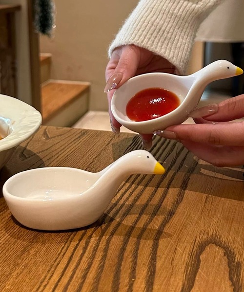 Made in I(メイドインアイ)の「Duckディップソースカップ(食器・レディース・ホワイト・FREE)」の22枚目の写真