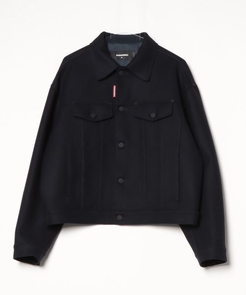 美品✨ DSQUARED2 ディースクエアード ピーコート ネイビー 48 美品✨ DSQUARED2 ディースクエアード ピーコート ネイビー 48