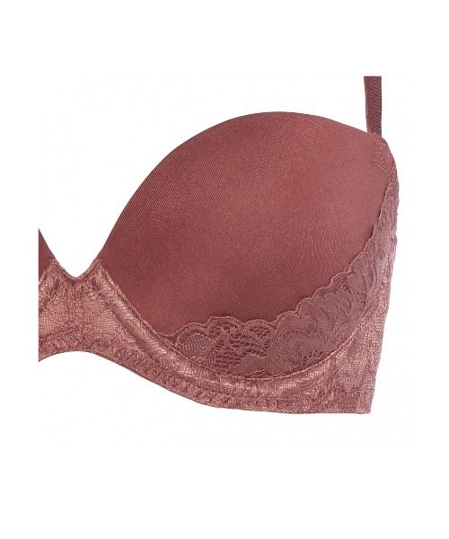 AMOSTYLE BY Triumph(アモスタイルバイトリンプ)の「Daily AMOSTYLE スムースブラ (コンフィーレース)【B,C,Dカップ】 AMST518 WHU + Mini JX(ブラ&ショーツ・レディース・ブラック/パープル/ベージュ/グリーン/ブラウン/ライトブルー・B65/B70/C70/D70/B75/C65/C75/D65/D75)」の9枚目の写真