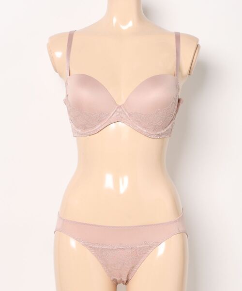 AMOSTYLE BY Triumph(アモスタイルバイトリンプ)の「Daily AMOSTYLE スムースブラ (コンフィーレース)【B,C,Dカップ】 AMST518 WHU + Mini JX(ブラ&ショーツ・レディース・ブラック/パープル/ベージュ/グリーン/ブラウン/ライトブルー・B65/B70/C70/D70/B75/C65/C75/D65/D75)」の21枚目の写真