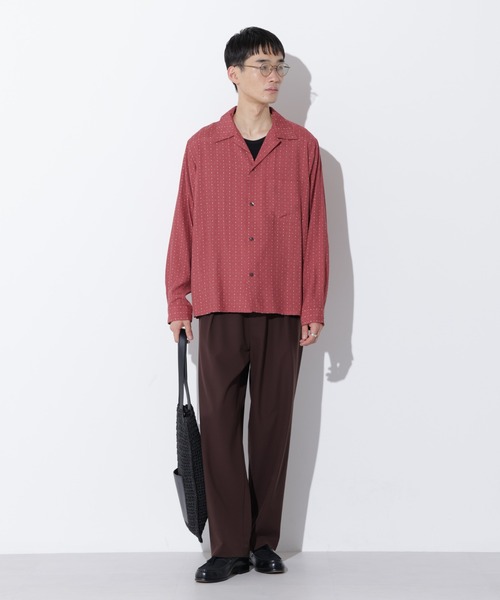 Apo(s)ture(アポスチャー)の「JOHAN-006/TRワンタックテーパードパンツ(スラックス・メンズ・ベージュ/ブラウン/グレー/ブラック・XS/S/M/L/XL)」の13枚目の写真